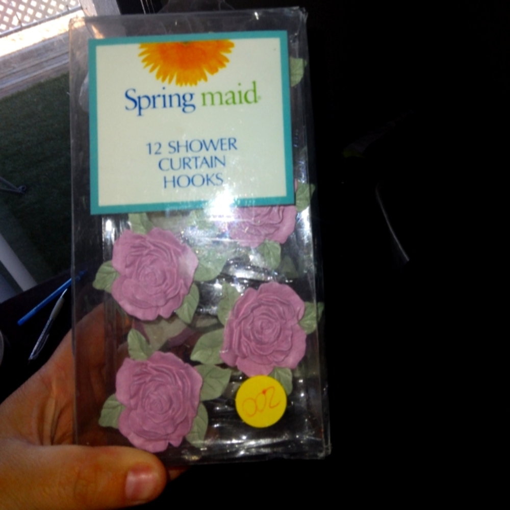 Rose shower hooks